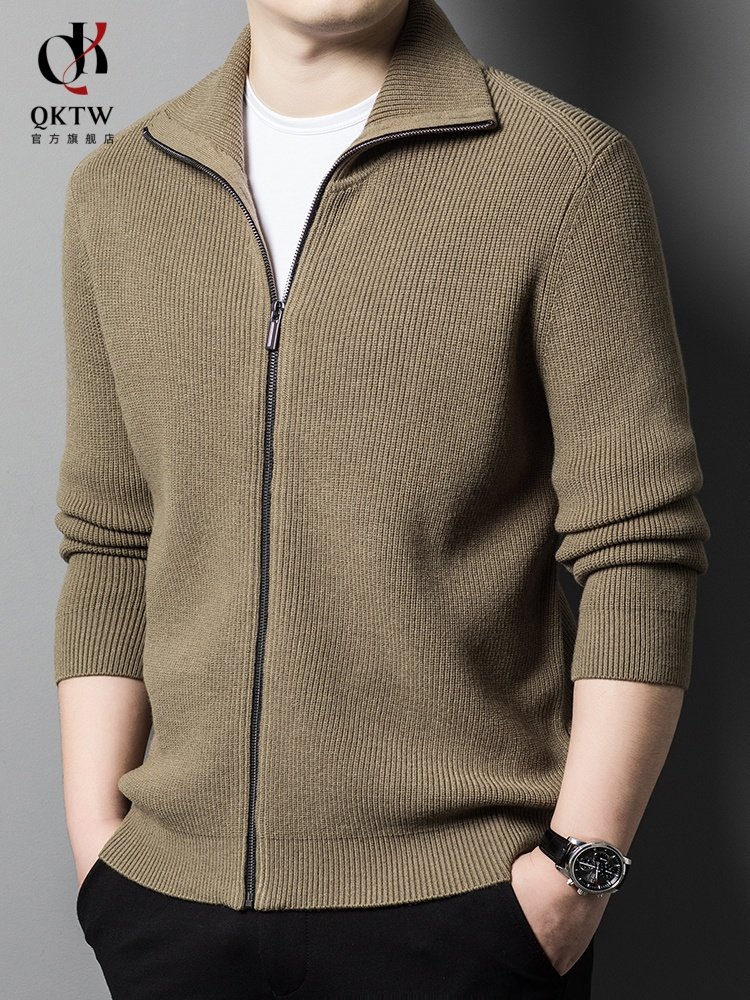 针织衫男2025秋冬季新款中老年休闲高端开衫外套时尚宽松百搭上衣