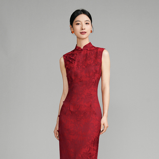 红色敬酒服旗袍新中式2025新款新娘订婚礼服女国风夏季高级感轻奢