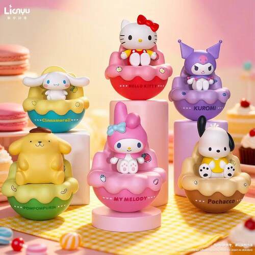 正版联宇动漫三丽鸥不倒翁系列盲盒HelloKitty美乐蒂布丁狗礼物