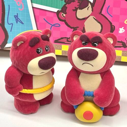 正版52TOYS草莓熊健身了解一下系列盲盒手办植绒潮玩公仔女生礼物