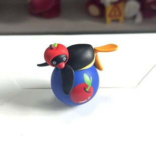 正版灵动创想pingu企鹅萌动球奇思妙想系列不倒翁解压桌面摆件
