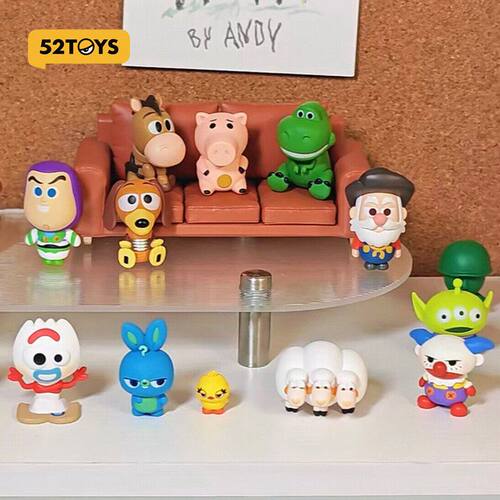 正版52TOYS迪士尼玩具总动员Minime萌粒盲袋胡迪巴斯光年手办摆件