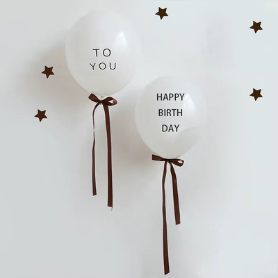 氛围感拍照生日印字气球装饰道具
