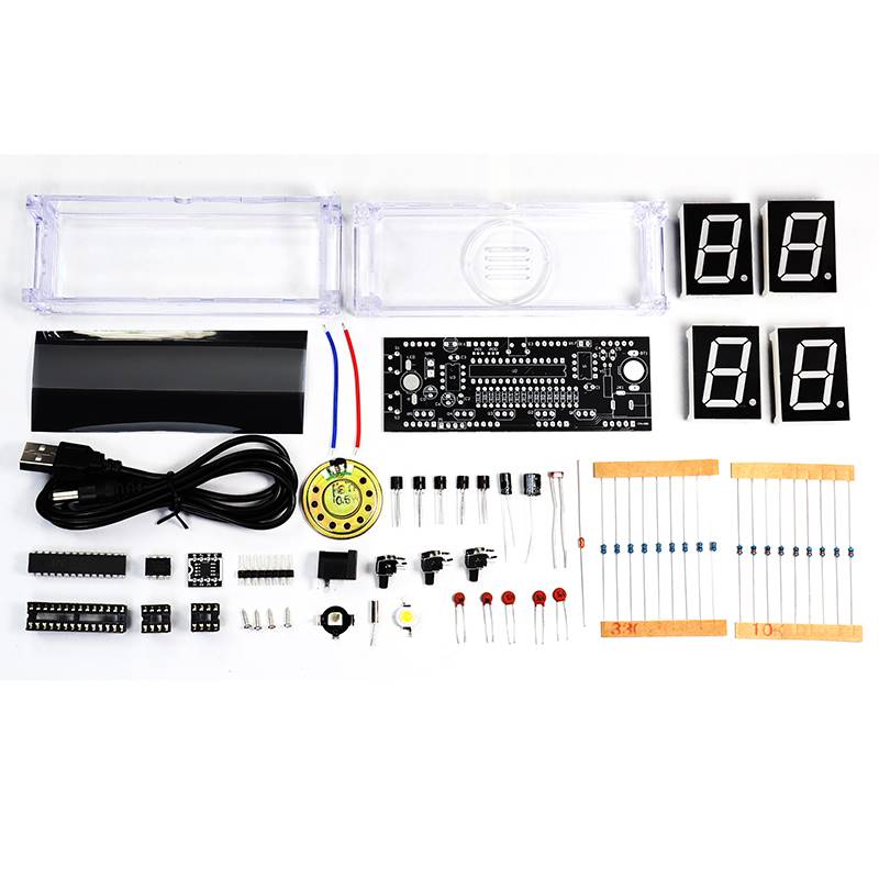 新款语音数字时钟制作套件电子DIY散件数码管LED钟单片机焊接实训使用感如何?