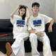情侣装 套装 T恤夏装 一男一女网红小众高级感短袖 2026新款 不一样
