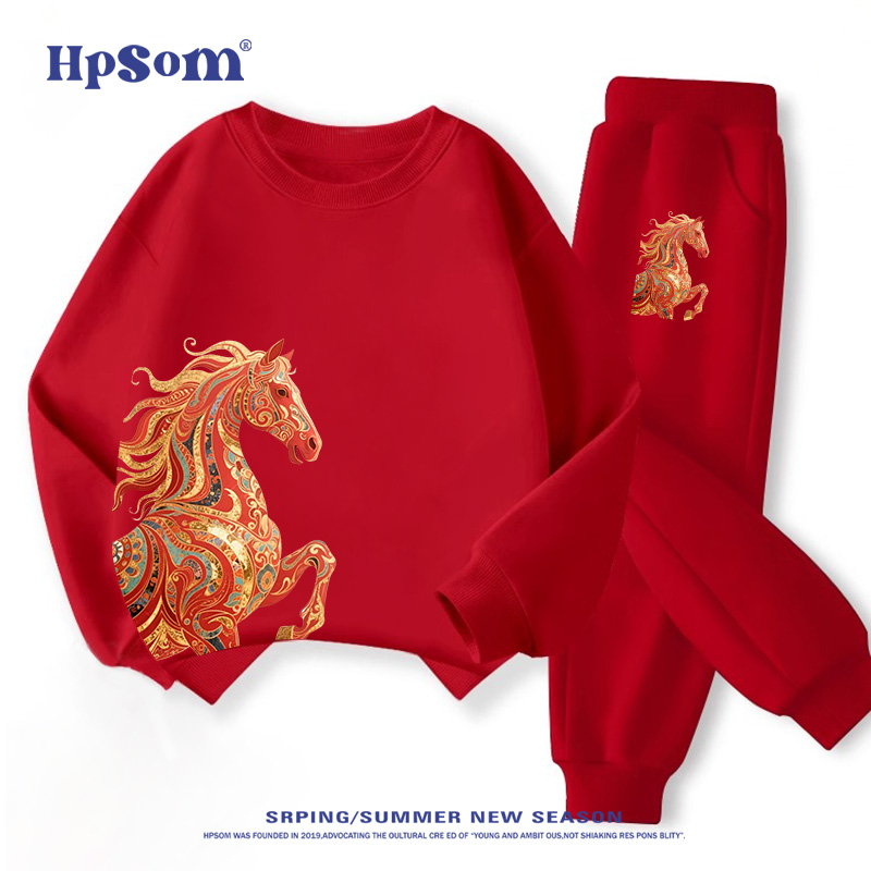 童装2025潮牌时尚卫衣套装