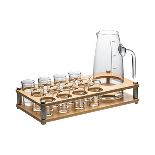 加厚白酒杯套装家用子弹杯分酒器酒具轻奢高端一口杯酒盅小号商用