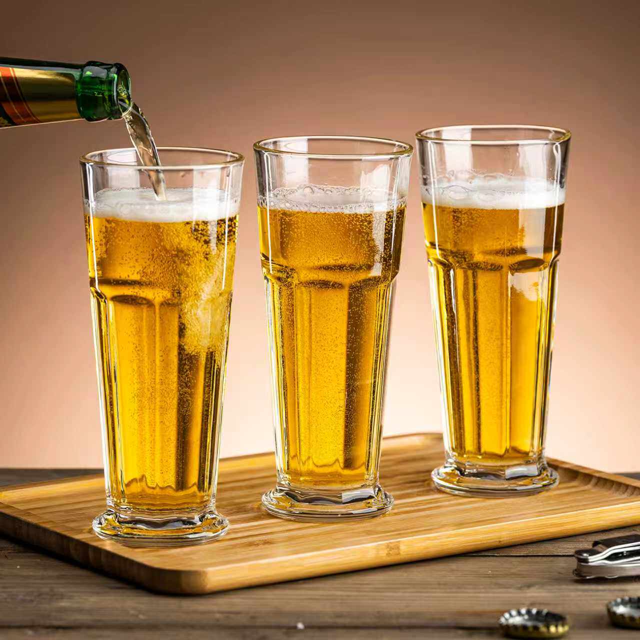【多场景适用】加厚长饮果汁杯