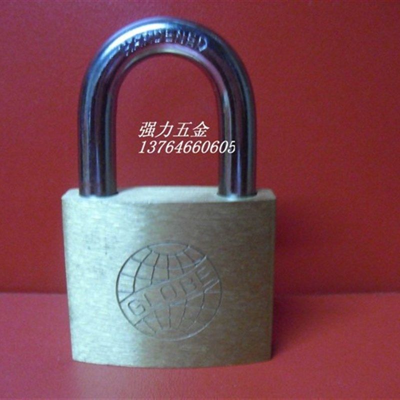 加厚铜挂锁:工具箱挂锁:电脑箱桂门锁:50mm:HL405 厚型