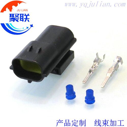DJ70216YA-1.8-11汽车线束连接器2P插头1.8系列344274-1间距4.8mm