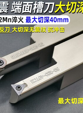 端面槽刀刀杆 切深槽刀 大切深 加深 圆弧 平面切槽刀杆STFCR2525