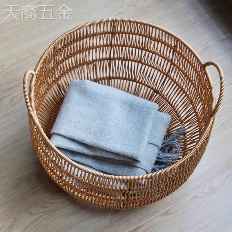 脏衣篮洗衣篮脏衣服收纳筐家用衣篓装衣服仿藤编篮脏衣篓收纳神器