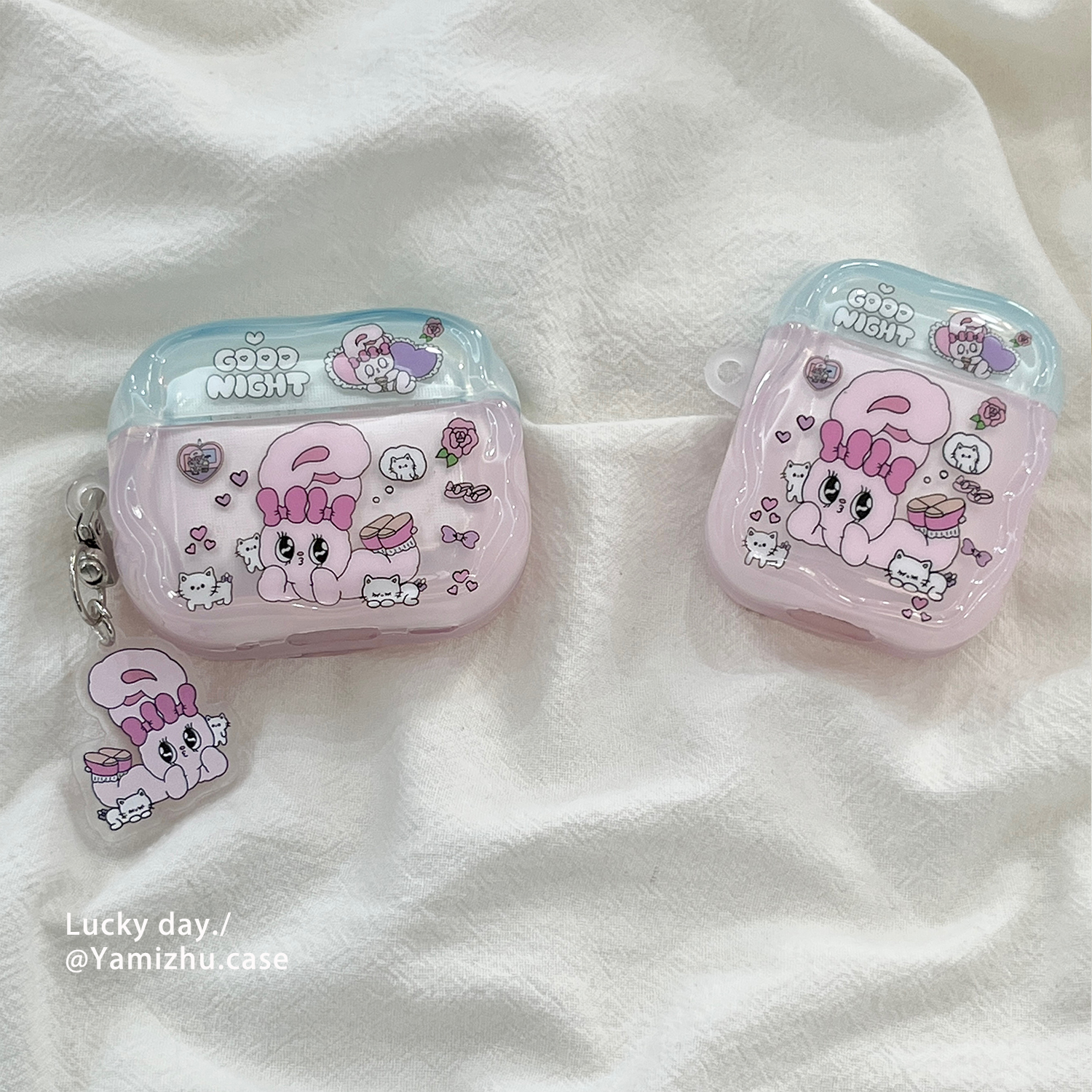 日韩风耳机壳保护壳全包防摔