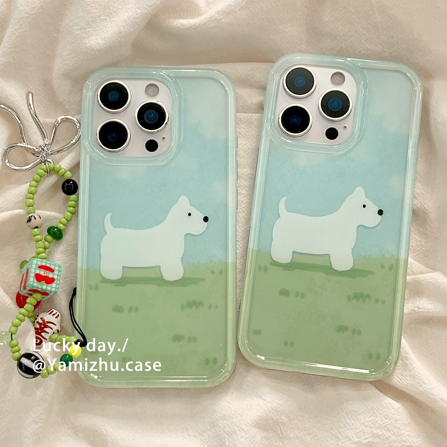趣味可爱卡通小狗带链条适用苹果17PRO手机壳创意iPhone16ProMax新款15pro女款小众13硅胶14防摔全包保护套软,3C数码配件,手机保护套/壳,淘宝优惠券,粉丝福利购,淘宝优惠卷