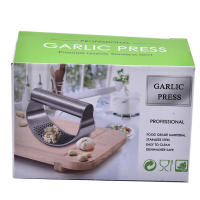 304 stainless steel garlic press, ring-shaped garlic puree press, household garlic press, manual garlic paste holder, magic tool for peeling garlic thumbnail 4