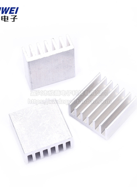 正方形散热片 14*6*14mm 内存IC芯片散热块 银白色芯片散热器