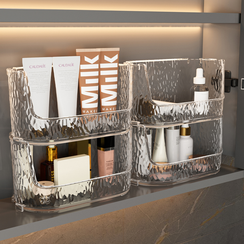 浴室镜柜收纳盒镜柜分格护肤品整理盒子卫生间洗漱台化妆品置物架