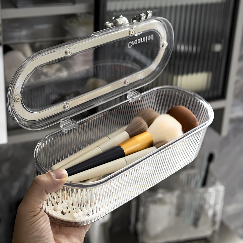 高级感化妆刷沥水晾晒架收纳盒