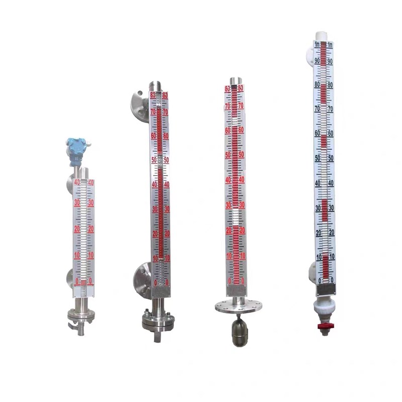 uhz磁翻板液位计不锈钢锅u炉水位计 侧装顶装磁性浮子pp防腐油位