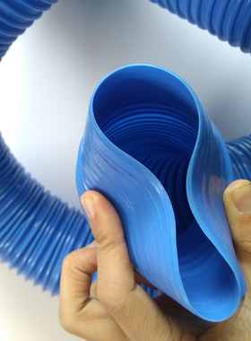 PVC蓝色风管 大顺厂家直销塑料波纹管除尘 吸尘 通风软管50-250mm