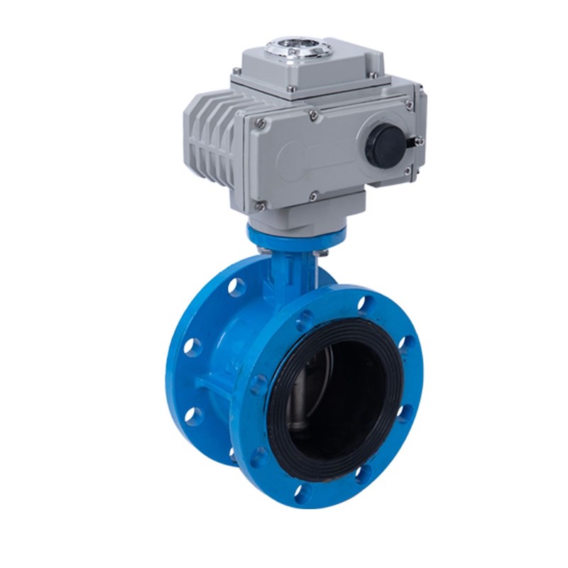 电动法兰蝶阀 D941X-16 电动软密封蝶阀 不锈钢板开关型调节阀