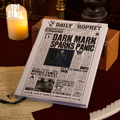 TS正版哈利波特预言家日报笔记本手账本子日记记事本双变光栅办公