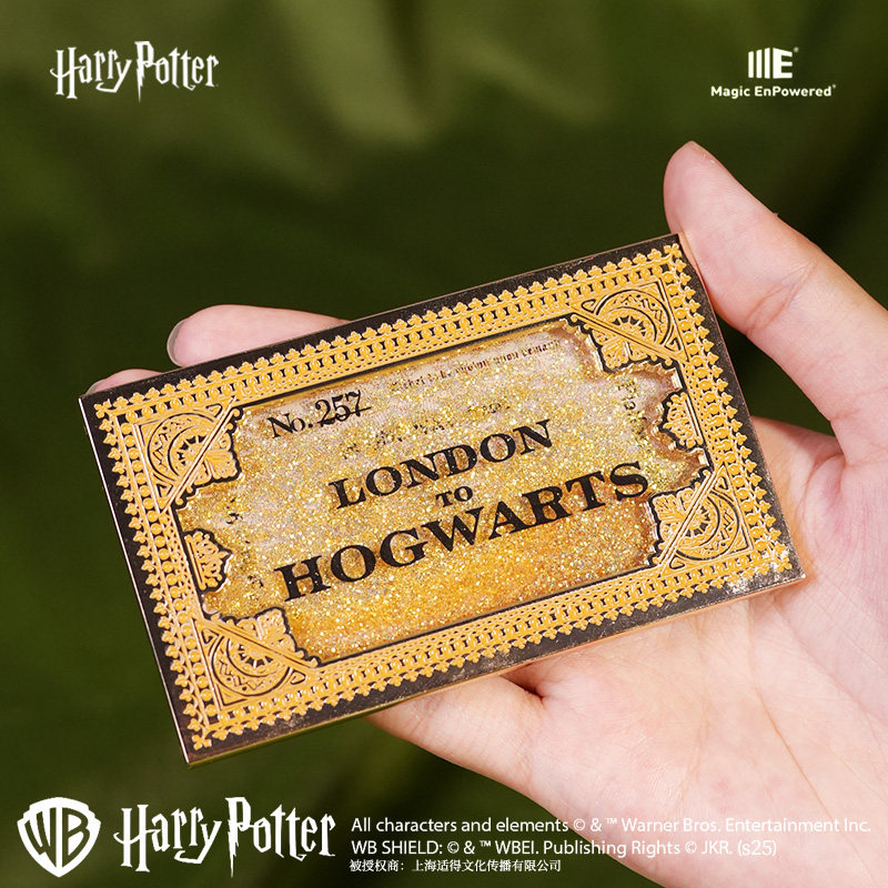 TS正版哈利波特车票流麻冰箱贴复古徽章磁吸立体造型礼盒包装周边