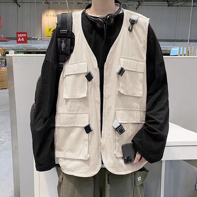马甲定制工作服夹克印log