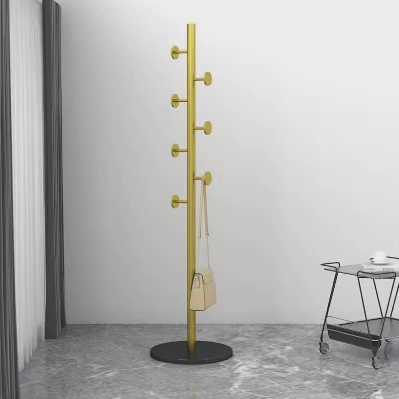 批发简约现代衣帽架落地铁艺挂衣架卧室欧式单杆立式客厅家用晾衣