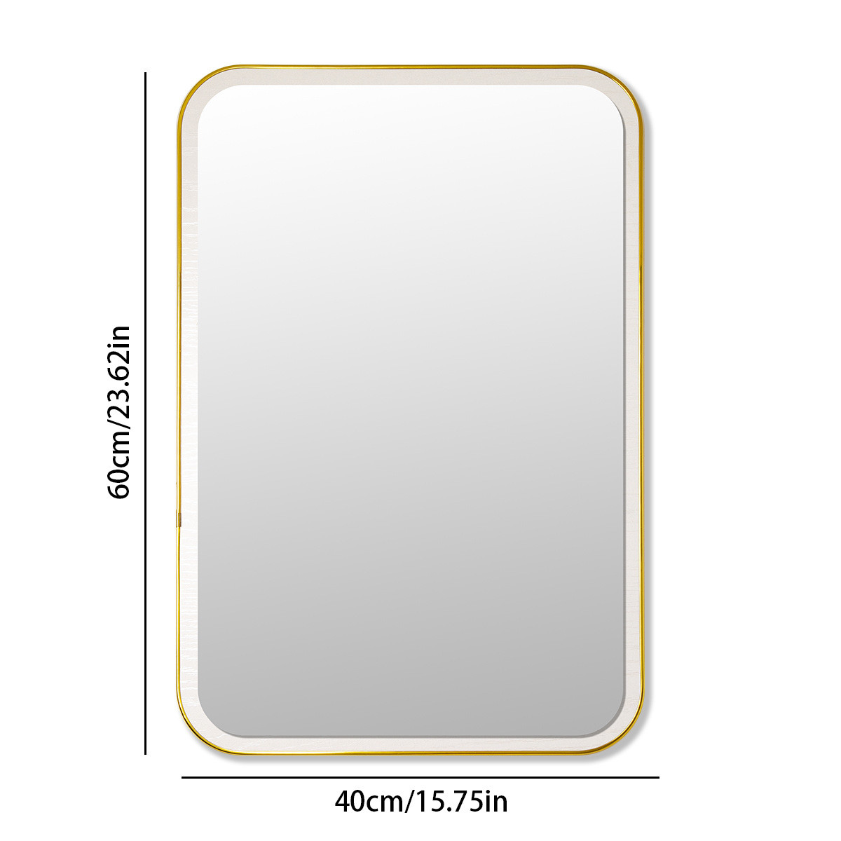 北欧简约免打孔浴室镜化妆洗手台门形家居壁挂贴墙式卫生间厕所