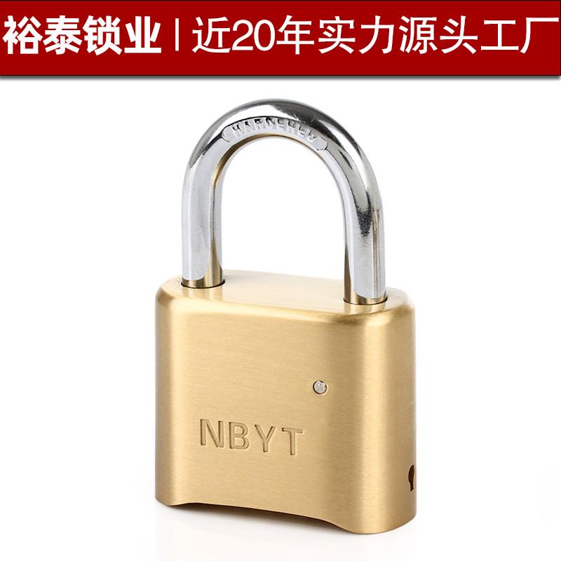 【源头工厂】NBYT黄铜密码锁挂锁特大号门车挂锁50mm现货D5201