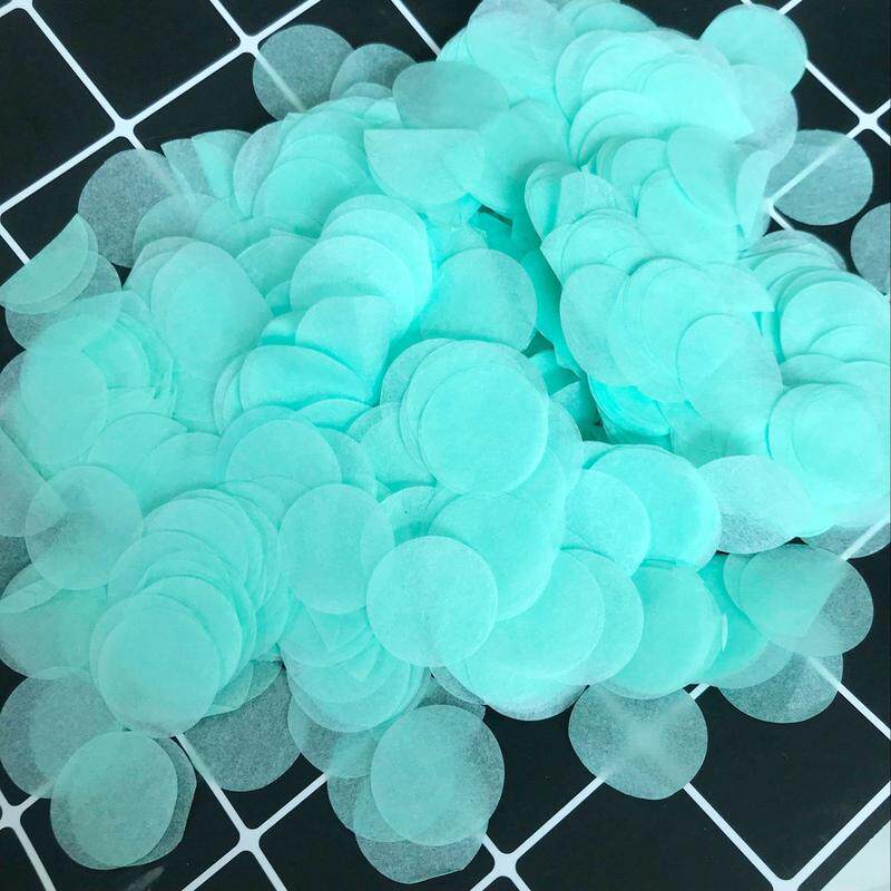 2.5cm圆形婚礼纸屑纸片气球波波球填充纸物confetti爱心抛撒花瓣