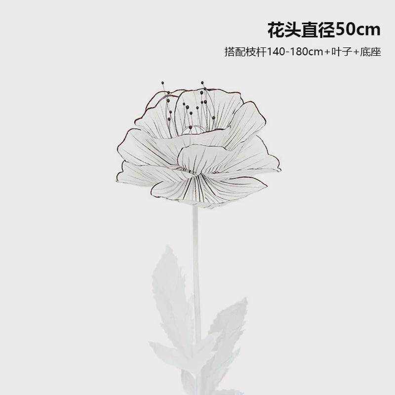 【工厂直销】婚礼t台摄影路引花背景活动布置装饰纸花道具虞美人
