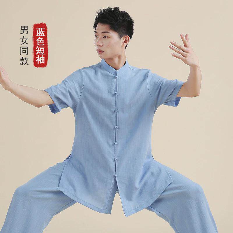 武术服装新款中国风太极拳练功服男太极服女表演服套装春秋季健道