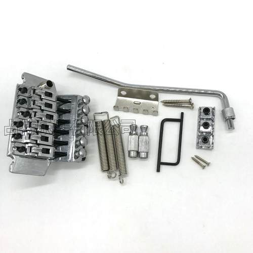 电吉他配件拉弦板双摇器颤音银/黑