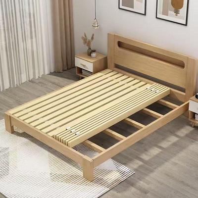 松木床板实木铺板整块垫片榻榻米防潮排骨架床架子折叠床板木条