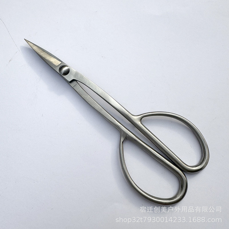 园艺工具叶芽剪小枝切剪兰花分苗剪高端不锈钢冈恒款不锈钢剪刀