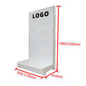 定制单面商超洞洞板货架饰品文具店置物架超市货架展示架便利店