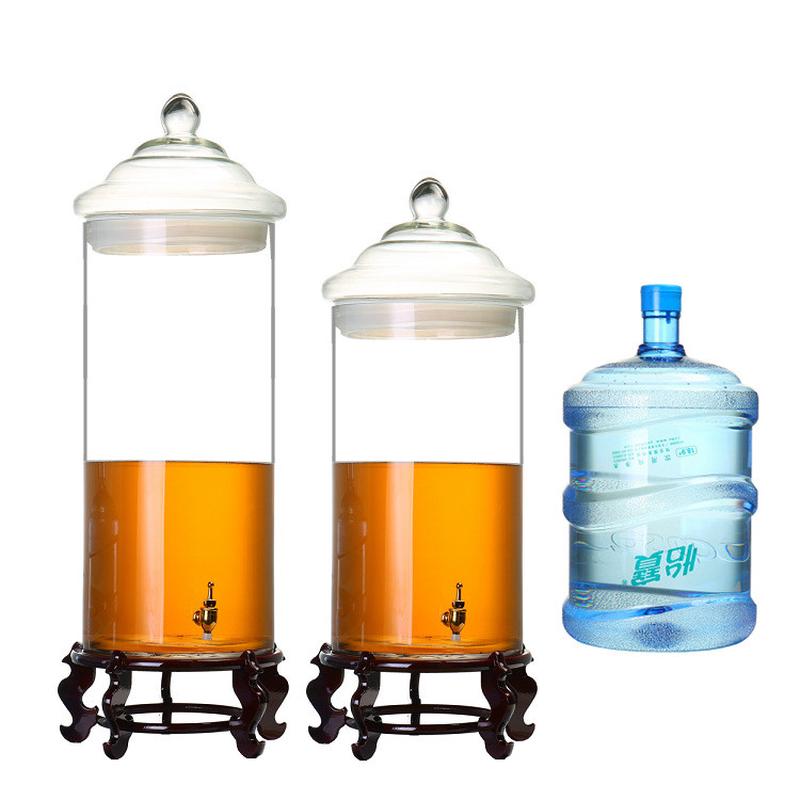 8E7Q批发直筒玻璃泡酒瓶酒罐直身特大号泡酒缸宽30cm40斤50斤100