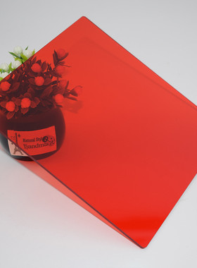 厂家批发红色高透光耐力板来图详询阻燃防静电可加pc板透明工