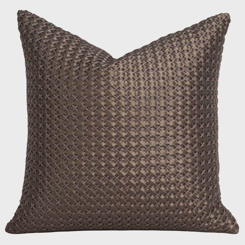 轻奢样板间奢华软装家具展厅床品多件套酒店别墅床上镂空搭巾抱枕