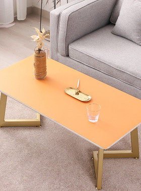 of9d蓝色台布纯色餐桌布皮革彩色pvc灰色红色茶几布桌垫喜庆防水