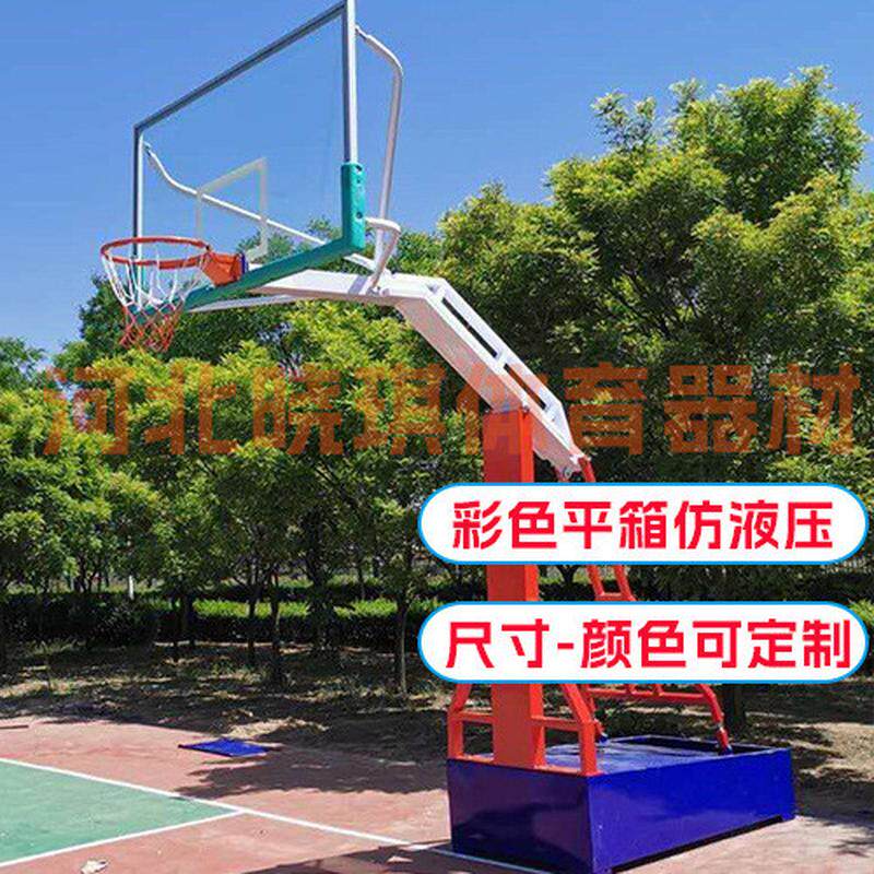 篮球架子室外标准款成人升降可移动加防室内液压电动手动篮球架厂
