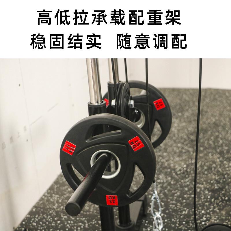 多功能墙体三头鸟综合训练器高位下拉背肩夹胸小飞肌健身器材