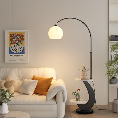 新款钓鱼灯落地灯客厅沙发旁边几氛围高级感轻奢现代简约艺术台灯