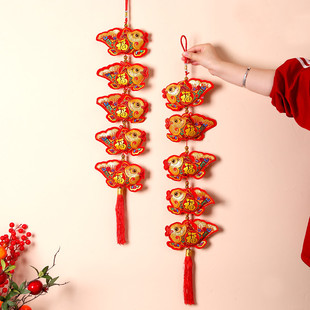 新年房间装饰摆设除夕跨年氛围道具福字挂件乔迁新宅客厅门墙挂饰