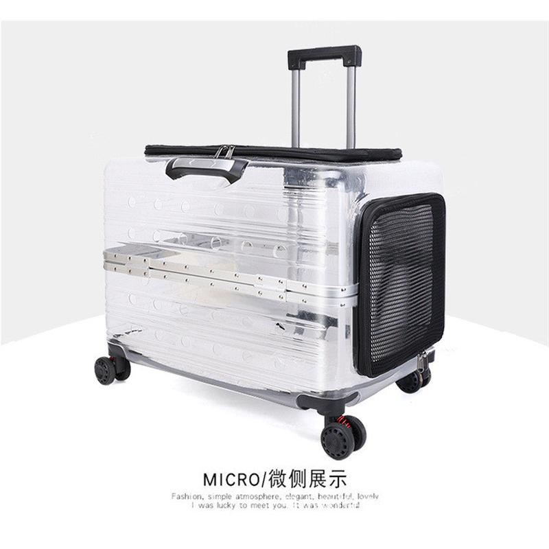 大容量外出包拉杆户外便携旅行箱批发宠物拉杆箱大型宠物狗多功能