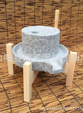 厂家供应手动家用小石磨花岗岩磨豆浆石雕电动摆件民间老碾子石磨