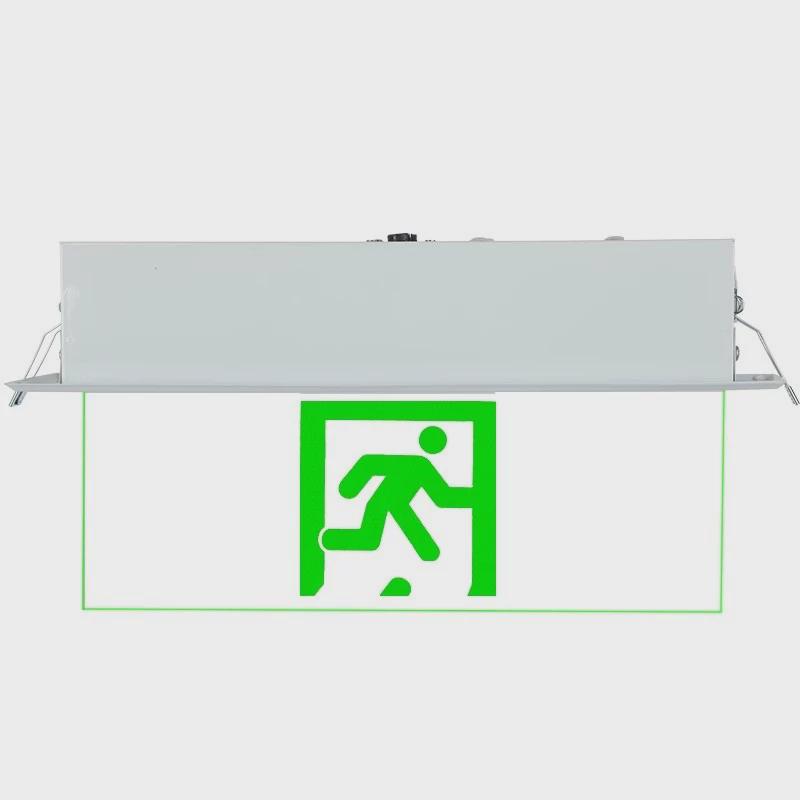 跨境安全出口指示灯疏散指示灯标识牌华消防应急指示牌led通道敏