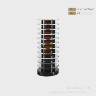 水晶花器花瓶样板房客厅床头柜名宿餐桌电脑桌玄关别墅工艺品